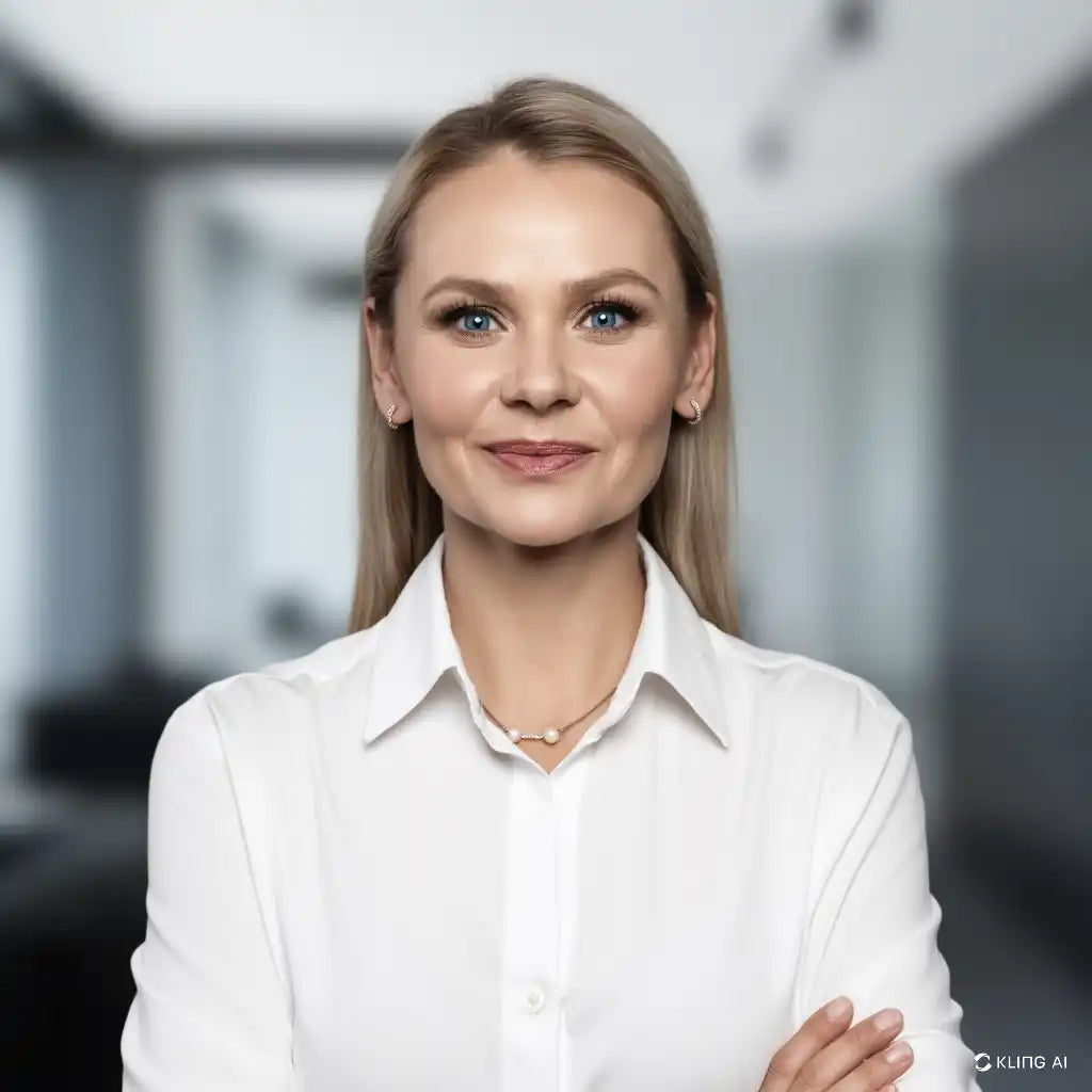 Professional woman in white shirt.